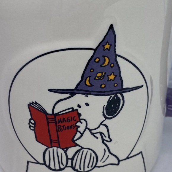 Peanuts x Rae Dunn Snoopy Magic Potion Warlock Ceramic Coffee Mug 2023 - Picture 2 of 10